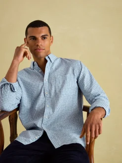 Online Joules Abbott Blue Checked Cotton Poplin Shirt BlueChecked