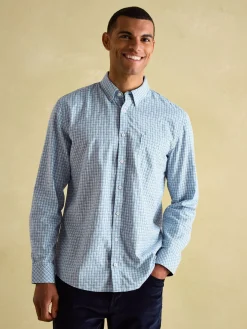 Online Joules Abbott Blue Checked Cotton Poplin Shirt BlueChecked