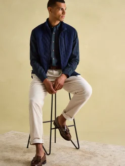 Online Joules Abbott Navy Blue Checked Cotton Poplin Shirt NavyBlueChecked