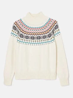 Joules Alba Fair Isle Jumper Cream