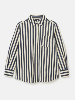 Joules Amilla Navy & Cream Stripe Shirt Navy&Cream