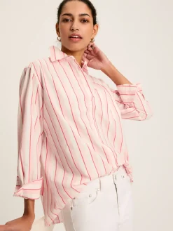 Joules Amilla Cotton Shirt Pink/White