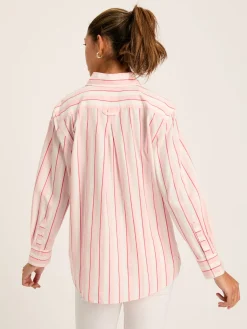 Joules Amilla Cotton Shirt Pink/White
