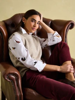 Best Joules Amilla Cotton Shirt White