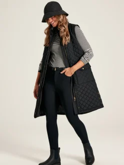 Joules Amy Long Sleeve High Neck Jersey Top Black/Cream