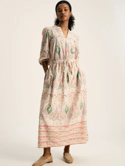 New Joules Anais Paisley Printed Maxi Dress Multi