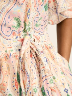 New Joules Anais Paisley Printed Maxi Dress Multi