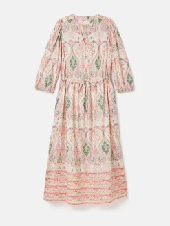 New Joules Anais Paisley Printed Maxi Dress Multi