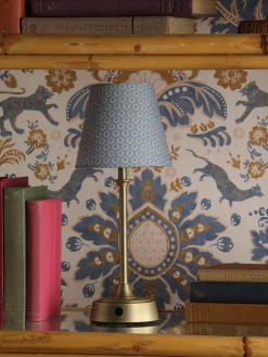 Outlet Joules Apsley Blue Print Rechargable LED Lamp BluePrint