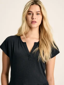 Hot Joules Ariana Jersey Tiered Dress Navy