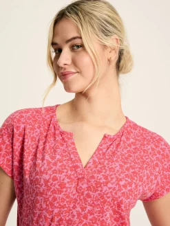 Sale Joules Ariana Jersey Tiered Dress Pink