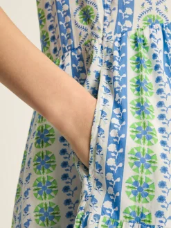 Outlet Joules Ariella Cotton Dress Blue