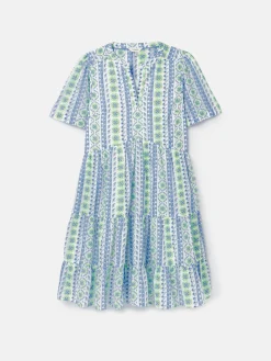 Outlet Joules Ariella Cotton Dress Blue