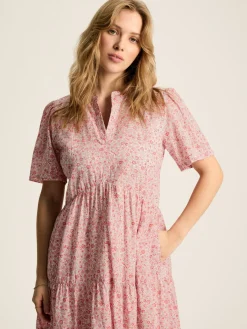 Outlet Joules Ariella Cotton Dress Pink