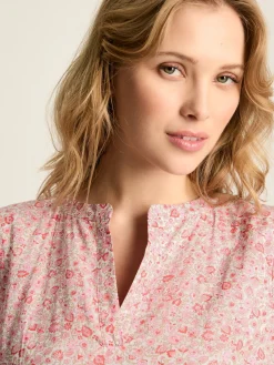 Outlet Joules Ariella Cotton Dress Pink