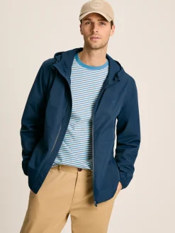 Joules Arlow Navy Blue Lightweight Waterproof Coat NavyBlue