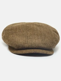 Joules Ashby Flat Cap Brown