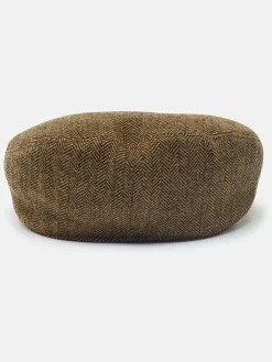 Joules Ashby Flat Cap Brown