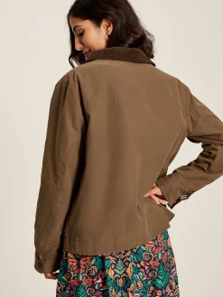 Sale Joules Belfield Shower Resistant Dry Wax Jacket Brown