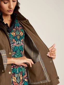 Sale Joules Belfield Shower Resistant Dry Wax Jacket Brown