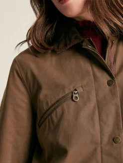 Sale Joules Belfield Shower Resistant Dry Wax Jacket Brown