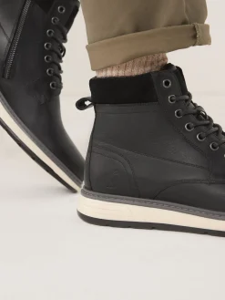 Outlet Joules Leather Boots Black