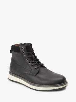 Outlet Joules Leather Boots Black