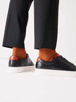 Discount Joules Leather Trainers Black