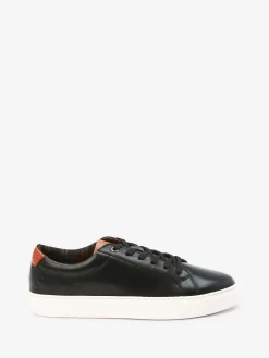 Discount Joules Leather Trainers Black
