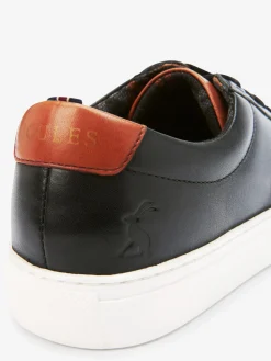 Discount Joules Leather Trainers Black