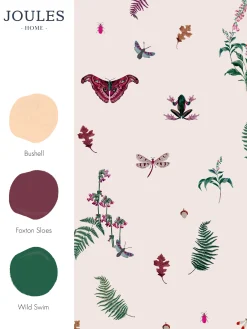 Outlet Joules Blush Creme Midnight Beasts 10M Wallpaper BlushCreme