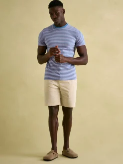 Online Joules Boathouse Pink Stripe Jersey Crew Neck T-Shirt PinkStripe