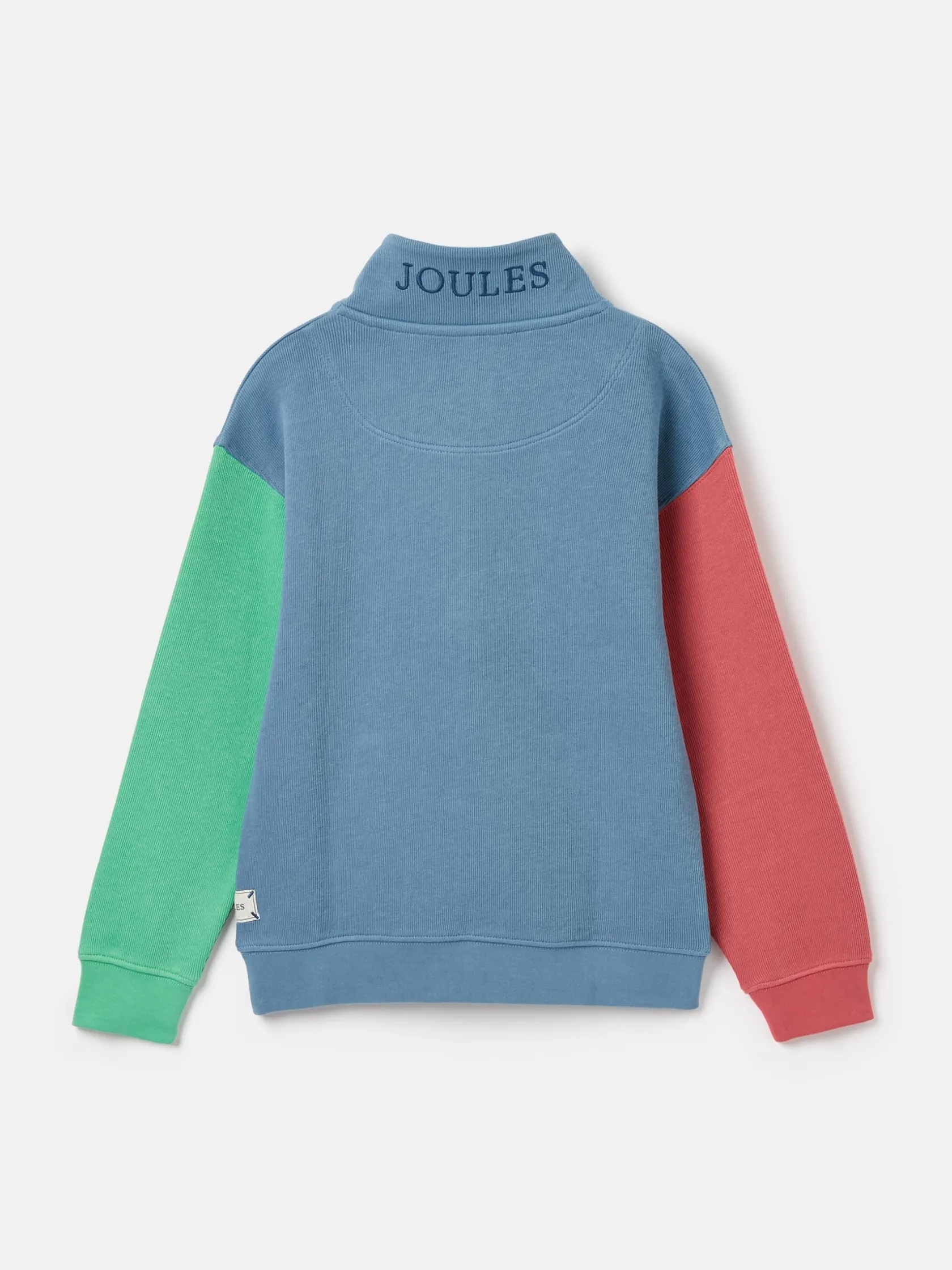 Online Joules Boys' Alistair Boys' Quarter Zip Sweatshirt Blue