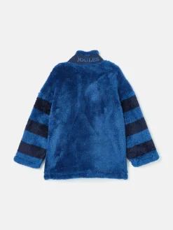 Outlet Joules Boys' Always Cosy Half Zip Borg Fleece Blue