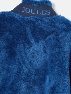 Outlet Joules Boys' Always Cosy Half Zip Borg Fleece Blue