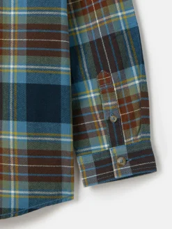 Outlet Joules Boys' Buchanan Checked Shirt Blue