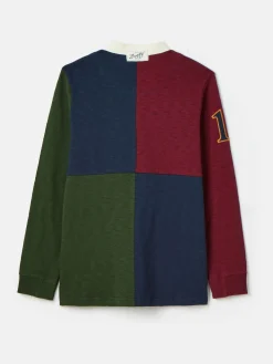 Sale Joules Boys' Kick Off Grandad Collar Rugby Shirt Multi