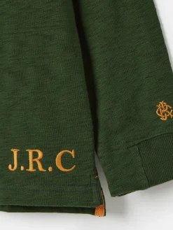 Sale Joules Boys' Kick Off Grandad Collar Rugby Shirt Multi