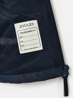 Clearance Joules Boys' Rainwell Navy Blue Waterproof Raincoat With Hood NavyBlue