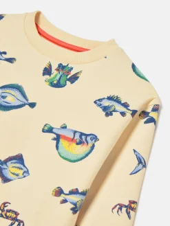 Online Joules Boys' Sea Air Printed Sweatshirt Neutral