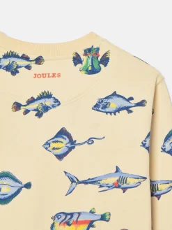 Online Joules Boys' Sea Air Printed Sweatshirt Neutral