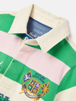 Joules Boys' Tournament Rugby Jersey Polo Shirt Green