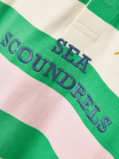 Joules Boys' Tournament Rugby Jersey Polo Shirt Green