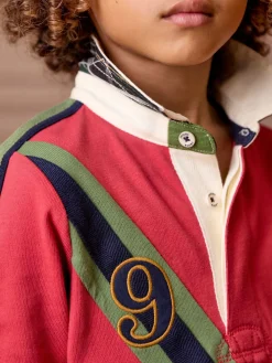 Outlet Joules Boys' Tournament Rugby Shirt Red