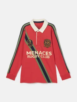 Outlet Joules Boys' Tournament Rugby Shirt Red