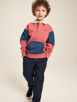 Outlet Joules Boys' Try Rugby Sweatshirt Red