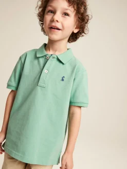 Discount Joules Boys' Woody Pique Cotton Polo Shirt Green
