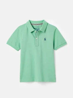 Discount Joules Boys' Woody Pique Cotton Polo Shirt Green