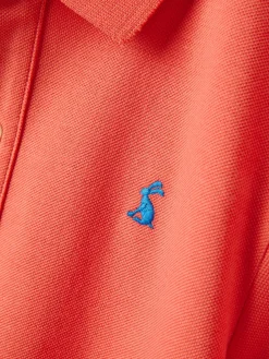 Sale Joules Boys' Woody Pique Cotton Polo Shirt Orange