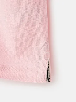 Joules Boys' Woody Pique Cotton Polo Shirt Pink